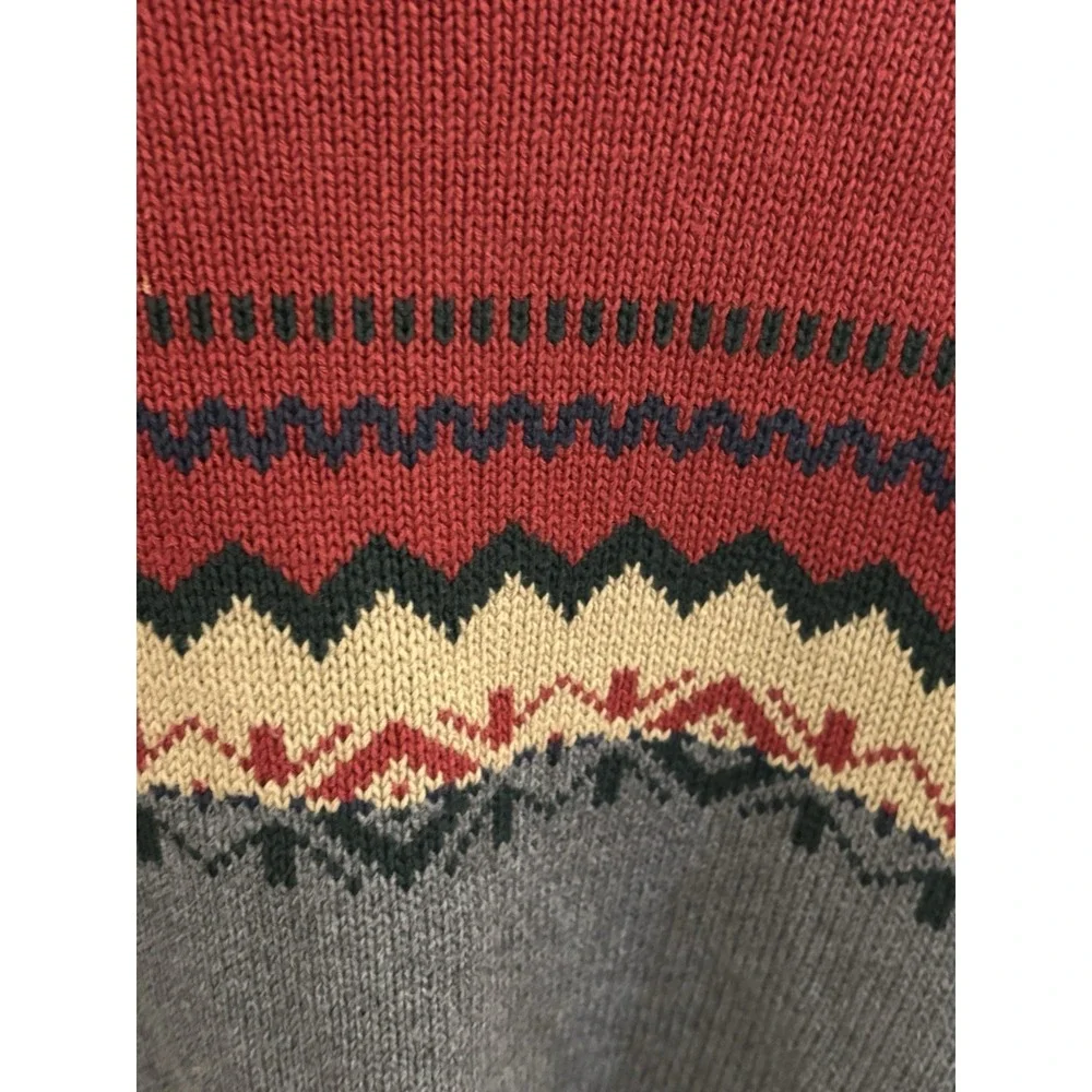 Levi's Mens 2XL Gray and Red Classic‎ Crewneck Sweater EUC